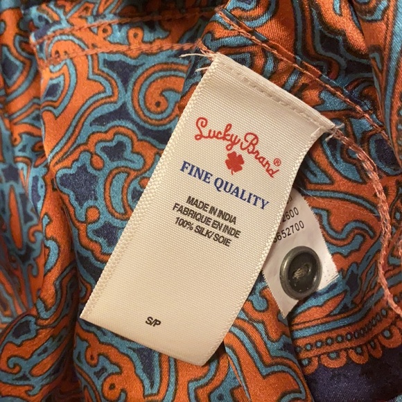 Lucky Brand Woman’s silk blouse size S - Picture 7 of 7